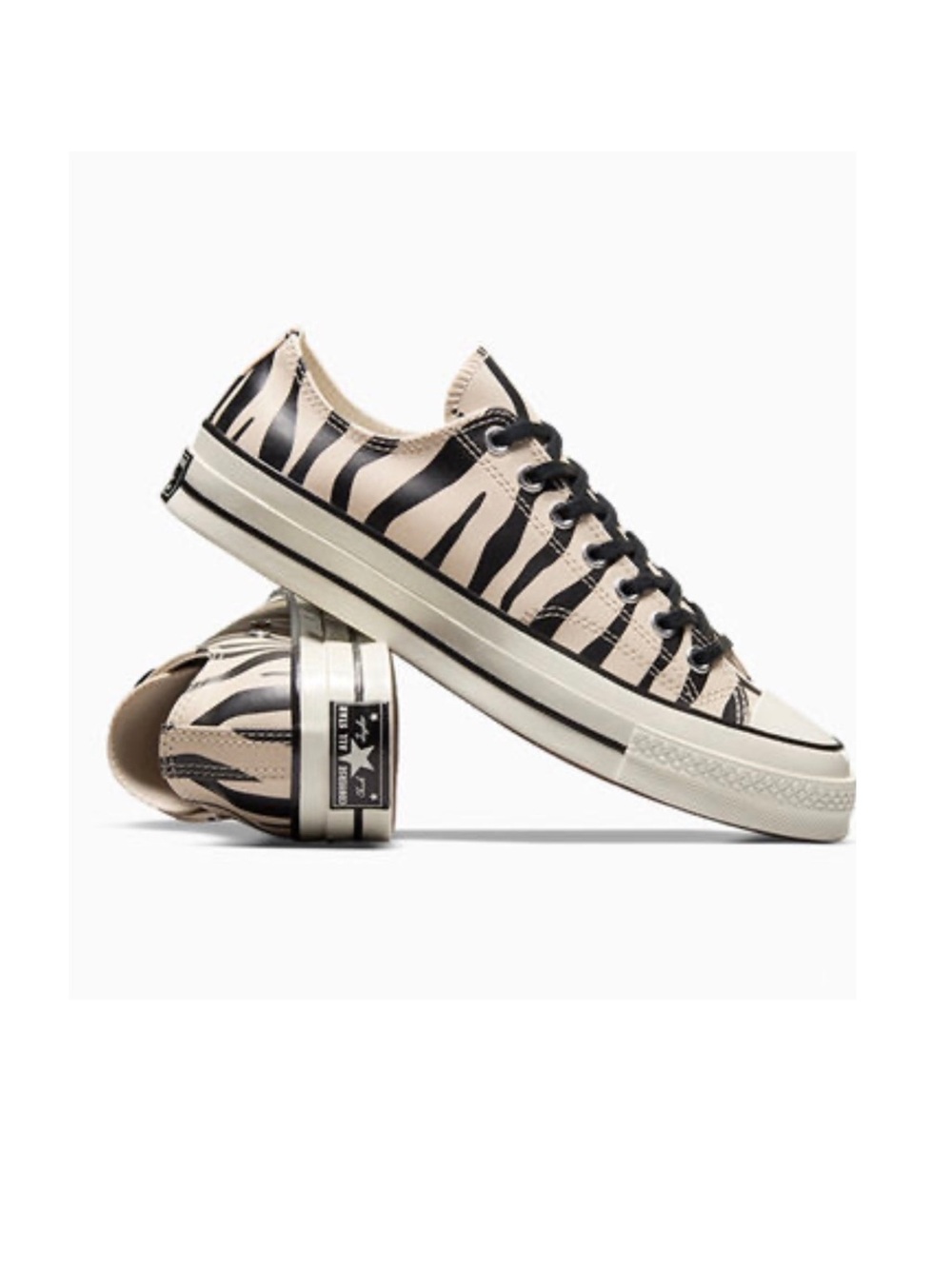 Converse Chuck 70 Glow in the Dark Zebra Sneakers NWT 8.5